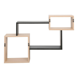 Ράφι τοίχου Beldra pakoworld σε φυσική απόχρωση με όψη μαρμάρου 84x15x57.8εκ-225-000070