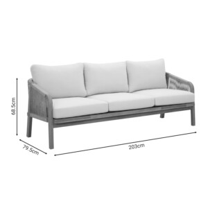 Σετ σαλονιού 4τμχ Malibu I pakoworld μασίφ ξύλο ακακίας-μπεζ ύφασμα-228-000045