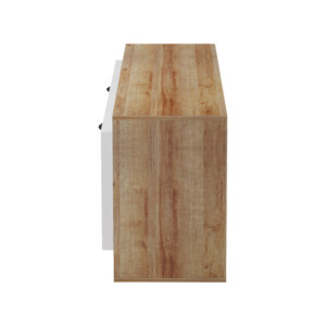 Έπιπλο τηλεόρασης Tobler pakoworld σε oak- λευκή απόχρωση 170x40x53εκ-230-000070