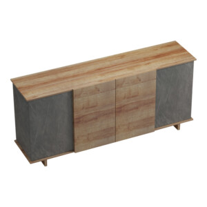 Μπουφές Zafore  pakoworld σε oak - καφέ antique απόχρωση 180x45x80εκ-230-000074