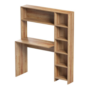 Γραφείο με βιβλιοθήκη Janson pakoworld σε oak απόχρωση 113.2x40x141.8εκ-230-000082