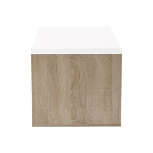 Τραπέζι σαλονιού Extera pakoworld επεκτεινόμενο σε λευκή-sonoma απόχρωση 100-160x50x45εκ-230-000086