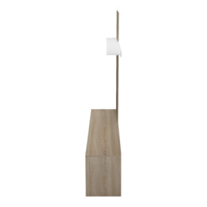 Σύνθετο σαλονιού Delfina pakoworld σε sonoma με λευκή απόχρωση 190x40x199.5εκ-230-000103