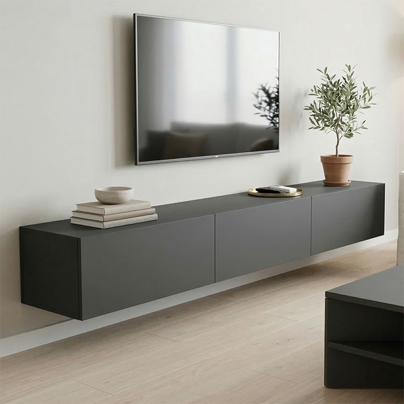 Έπιπλο τηλεόρασης επιτοίχιο με Led Rival pakoworld λευκό 210x35x30εκ-230-000197 Έπιπλο τηλεόρασης επιτοίχιο με Led Rival pakoworld λευκό 210x35x30εκ-230-000197