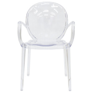 Πολυθρόνα Flair pakoworld PC διαφανές-231-000007