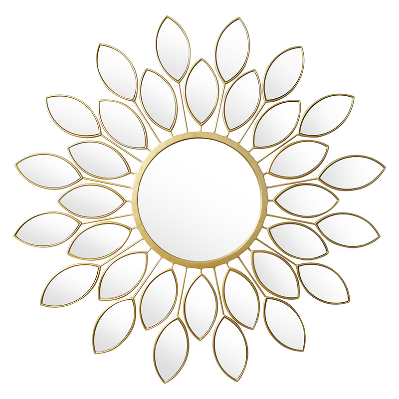 Καθρέπτης Flower pakoworld χρυσό 83x2.5x83εκ-233-000002 Καθρέπτης Flower pakoworld χρυσό 83x2.5x83εκ-233-000002