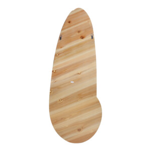 Καθρέπτης οβάλ Marly pakoworld mdf σε φυσική απόχρωση 50.5x4x127εκ-233-000037