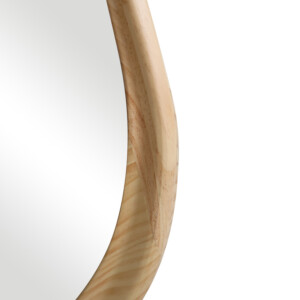 Καθρέπτης οβάλ Baloa pakoworld mdf σε φυσική απόχρωση 44x4x80εκ-233-000038