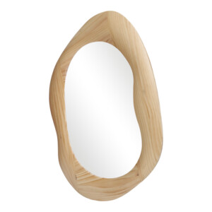 Καθρέπτης οβάλ Enola pakoworld mdf σε φυσική απόχρωση 54x2.5x80εκ-233-000039