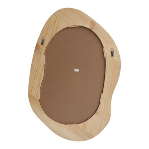 Καθρέπτης οβάλ Enola pakoworld mdf σε φυσική απόχρωση 54x2.5x80εκ-233-000039