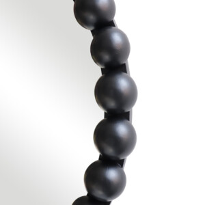 Καθρέπτης Specio pakoworld ξύλο σε μαύρη απόχρωση Φ60x4.5εκ-233-000040