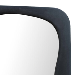 Καθρέπτης δαπέδου Lezour pakoworld βελούδο σε μαύρη απόχρωση 50x5x170εκ-233-000046