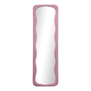 Καθρέπτης δαπέδου Lezour pakoworld βελούδο σε σάπιο μήλο απόχρωση 50x5x170εκ-233-000047