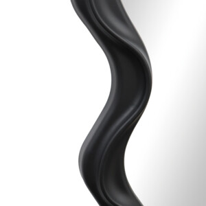 Καθρέπτης Liquid pakoworld pp σε μαύρη απόχρωση 26x2.7x39εκ-233-000049