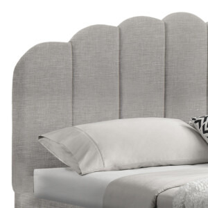 Κρεβάτι Tatiana pakoworld ύφασμα γκρι με αποθηκευτικό χώρο 160x200εκ-234-000001