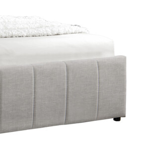 Κρεβάτι Tatiana pakoworld ύφασμα γκρι με αποθηκευτικό χώρο 160x200εκ-234-000001