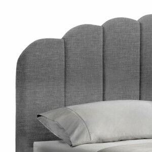 Κρεβάτι διπλό Tatiana pakoworld ύφασμα ανθρακί με αποθηκευτικό χώρο 160x200εκ-234-000009