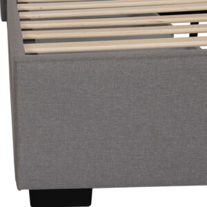 Κρεβάτι Veloty pakoworld ύφασμα ανθρακί με συρτάρια 150x200εκ-234-000014