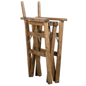 Σκελετός πολυθρόνας σκηνοθέτη Retto pakoworld μασίφ ξύλο οξιάς καρυδί-237-000001