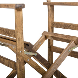 Σκελετός πολυθρόνας σκηνοθέτη Retto pakoworld μασίφ ξύλο οξιάς καρυδί-237-000001