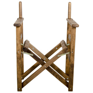 Σκελετός πολυθρόνας σκηνοθέτη Retto pakoworld μασίφ ξύλο οξιάς καρυδί-237-000001