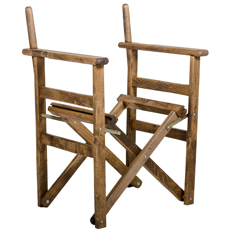 Σκελετός πολυθρόνας σκηνοθέτη Retto pakoworld μασίφ ξύλο οξιάς καρυδί-237-000001