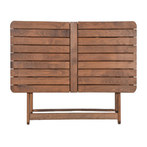 Τραπέζι Retto pakoworld μασίφ ξύλο οξιάς καρυδί εμποτισμού 120x75x71εκ-237-000006