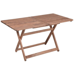 Tραπεζαρία Retto σετ 5τμχ μασίφ ξύλο οξιάς καρυδί-γκρι 120x75x71εκ-237-000027