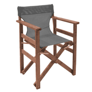 Tραπεζαρία Retto σετ 5τμχ μασίφ ξύλο οξιάς καρυδί-γκρι 120x75x71εκ-237-000027