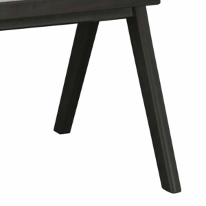 Πολυθρόνα Winslow pakoworld ξύλο rubberwood μαύρο-pvc rattan φυσικό-ύφασμα γκρι-247-000005