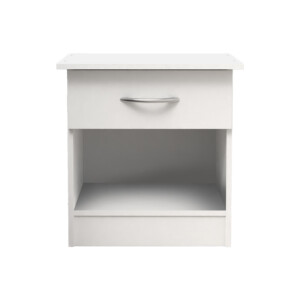 Κομοδίνο Kona pakoworld σε λευκή απόχρωση 40x34x42εκ-248-000028