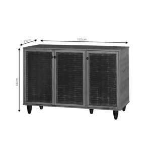 Παπουτσοθήκη-ντουλάπι Ronan pakoworld χρώμα wenge 105x35x66εκ-249-000006