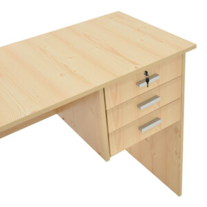 Γραφείο εργασίας-συρταριέρα Sophia pakoworld φυσικό 116x57x72εκ-249-000010