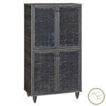 Παπουτσοθήκη-ντουλάπι Ronan pakoworld χρώμα wenge 70.5x35x122εκ-249-000018