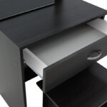 Τουαλέτα κρεβατοκάμαρας Zelia pakoworld με καθρέπτη και σκαμπό χρώμα wenge eo 60x40.5x151εκ-249-000027