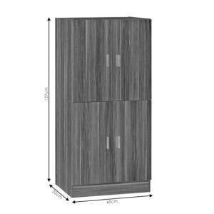 Παπουτσοθήκη-ντουλάπι Felicity pakoworld χρώμα καρυδί 60x32x127εκ-249-000031