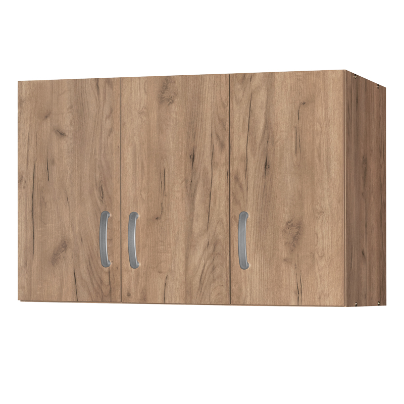Πατάρι ντουλάπας Zelia pakoworld τρίφυλλο oak 90x42x60εκ-249-000041