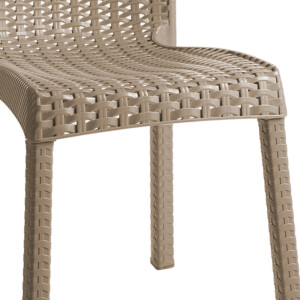 Καρέκλα Confident pakoworld PP cappucino-253-000042