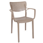 Τραπεζαρία Explore-Frontline pakoworld σετ 7τεμ PP cappuccino 150x90x73