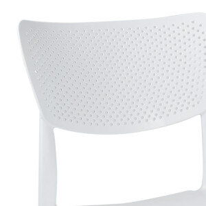 Τραπεζαρία Icon-Ignite pakoworld σετ 5τεμ PP σε λευκή απόχρωση-253-000107