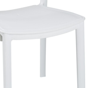 Τραπεζαρία Icon-Ignite pakoworld σετ 5τεμ PP σε λευκή απόχρωση-253-000107