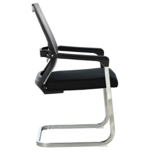 Καρέκλα γραφείου επισκέπτη Chromatic pakoworld μέταλλο-mesh μαύρο-254-000001