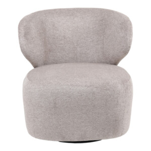 Πολυθρόνα Marelia pakoworld περιστρεφόμενη λαδί ύφασμα 73x76x76εκ-255-000071