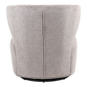 Πολυθρόνα Marelia pakoworld περιστρεφόμενη λαδί ύφασμα 73x76x76εκ-255-000071