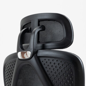 Καρέκλα γραφείου διευθυντή με υποπόδιο Titan pakoworld Premium Quality ύφασμα-mesh χρώμα μαύρο-256-000003