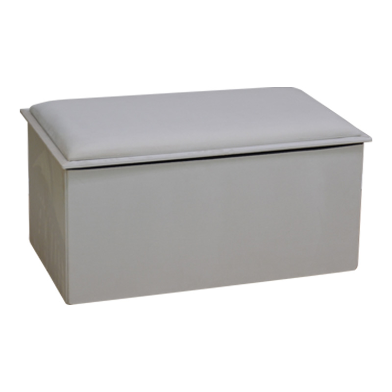 Σκαμπό-μπαούλο Koper pakoworld βελούδο σε μπεζ απόχρωση 76x38x38εκ-257-000037