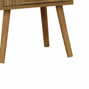 Κομοδίνο Historic pakoworld με 2 συρτάρια φυσικό με φυσικό ξύλο πεύκου πόδια 37.5x32x54εκ-260-000001