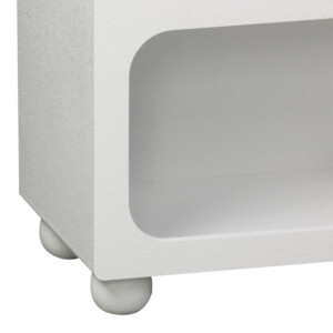 Μπουφές Emersi pakoworld με ράφια mdf σε λευκή απόχρωση 164x34x76εκ-260-000038