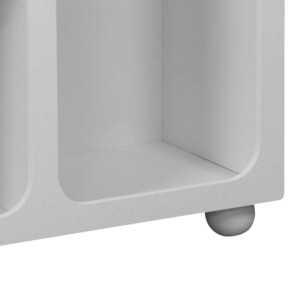 Μπουφές Emersi pakoworld με ράφια mdf σε λευκή απόχρωση 164x34x76εκ-260-000038