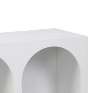 Μπουφές Emersi pakoworld με ράφια mdf σε λευκή απόχρωση 120x35x76εκ-260-000040